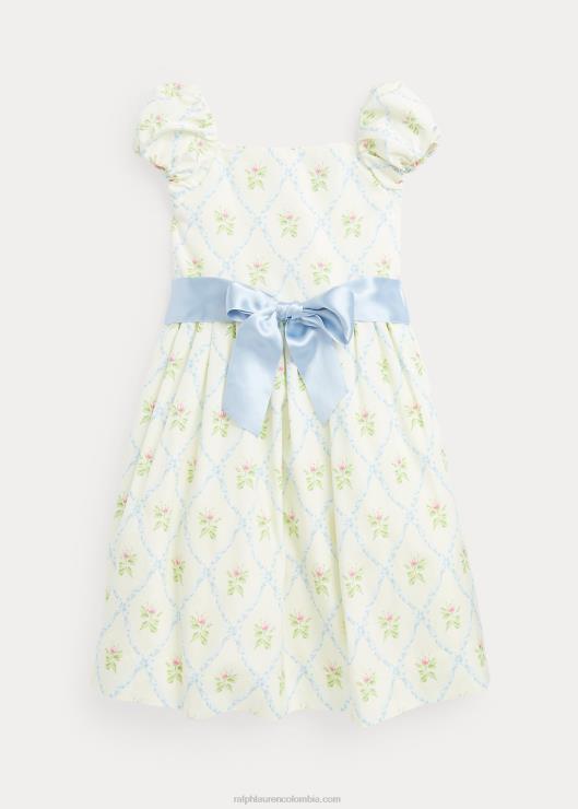 vestido floral en mezcla de seda morera niñosRalph Lauren 2XR2V7363