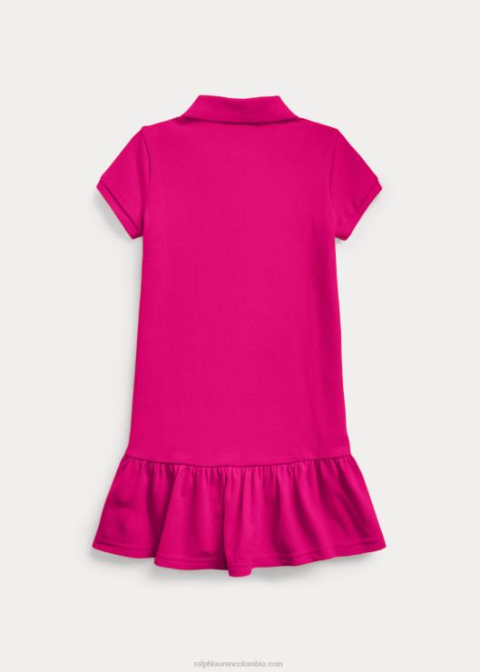 vestido polo de malla de algodón niños Cielo rosa Ralph Lauren 2XR2V6779