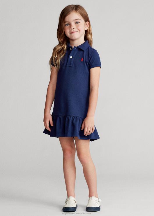 vestido polo de malla de algodón niños Marina de Newport Ralph Lauren 2XR2V6775
