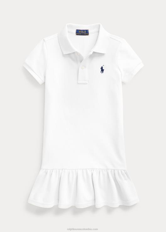 vestido polo de malla de algodón niños blanco Ralph Lauren 2XR2V6776