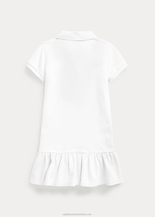 vestido polo de malla de algodón niños blanco Ralph Lauren 2XR2V6776