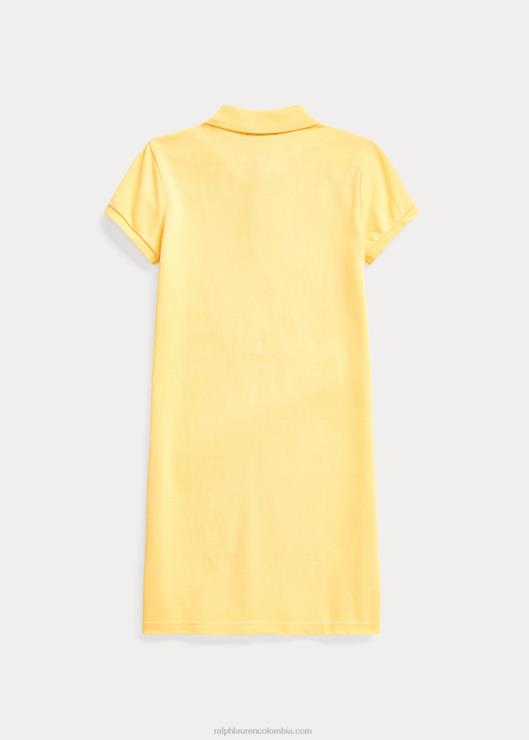 vestido polo de malla de algodón niños maíz amarillo Ralph Lauren 2XR2V7012