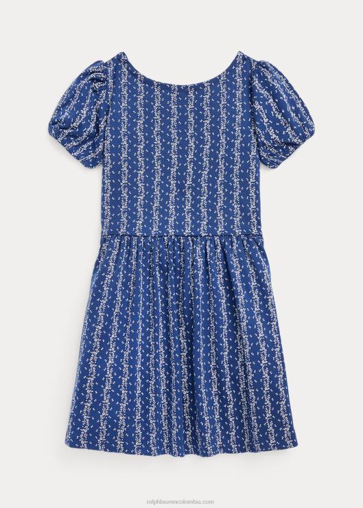vestido ponte elástico floral niños raya floral julieta Ralph Lauren 2XR2V7434
