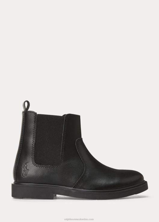 bota de cuero glaston niños negro Ralph Lauren 2XR2V6381