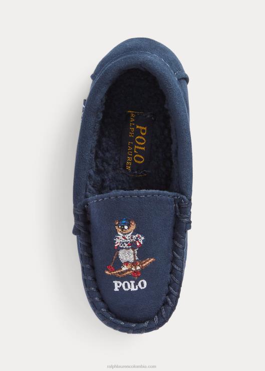 pantuflas dezi iv polo bear de gamuza sintética niñosRalph Lauren 2XR2V6699
