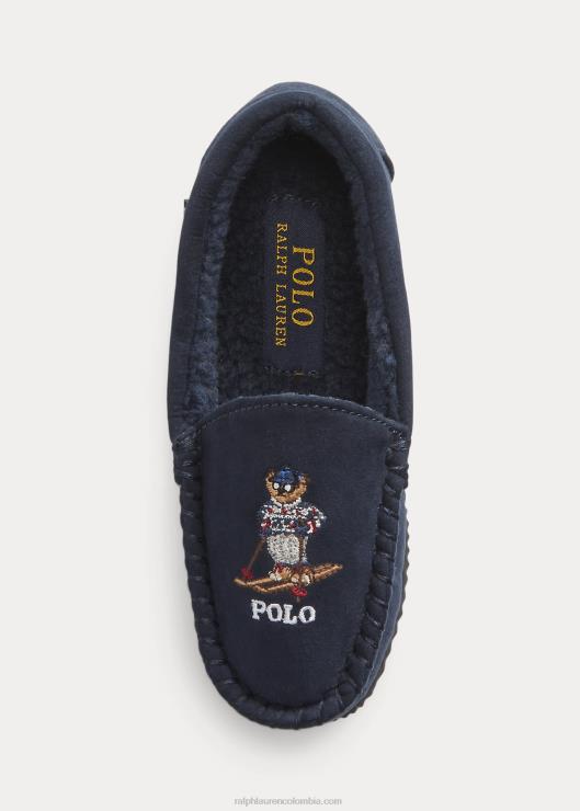 pantuflas dezi iv polo bear de gamuza sintética niñosRalph Lauren 2XR2V6704