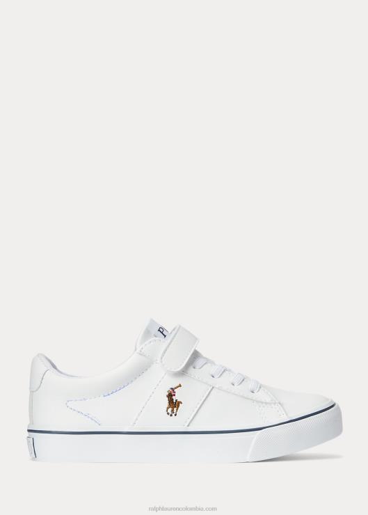 tenis sayer ps de piel sintética niños multi blanco Ralph Lauren 2XR2V9887