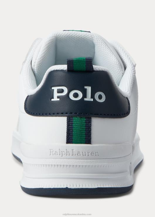 tenis sin cordones heritage court ii niños blanco Ralph Lauren 2XR2V6366