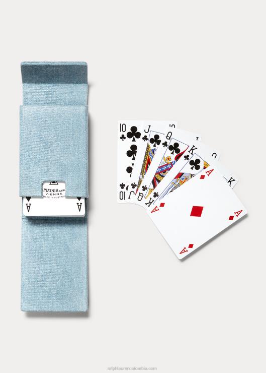 juego de cartas de oso de polo unisexo mezclilla Ralph Lauren 2XR2V2699