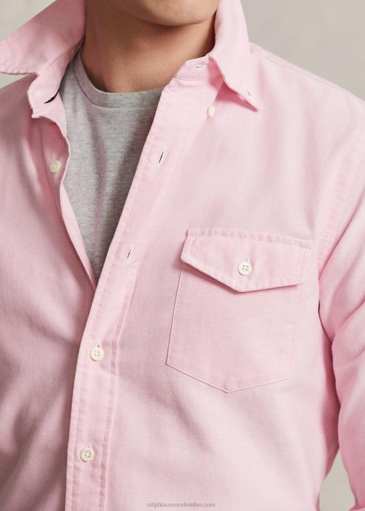 camisa oxford de corte personalizado unisexo nueva rosa Ralph Lauren 2XR2V936