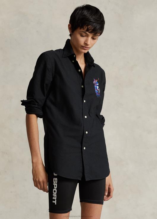 camiseta polo ralph lauren x fortnite unisexo negro2XR2V1072