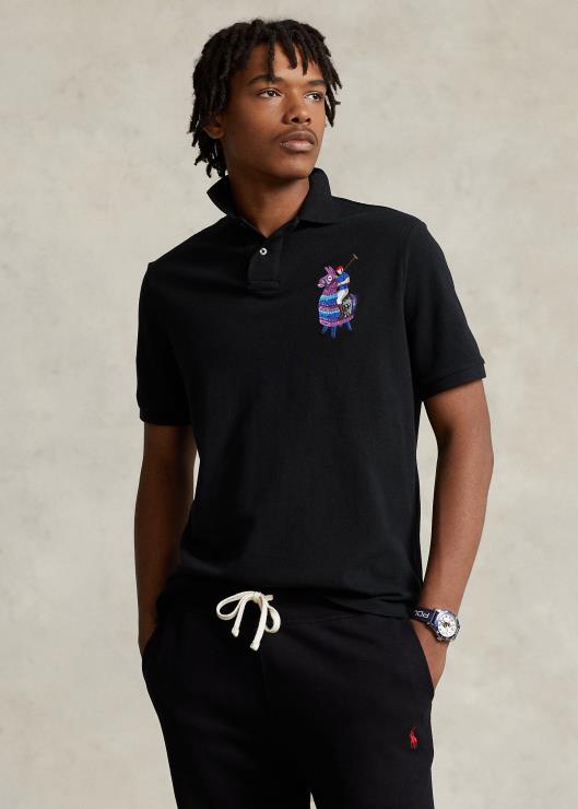 camiseta polo ralph lauren x fortnite unisexo negro2XR2V800