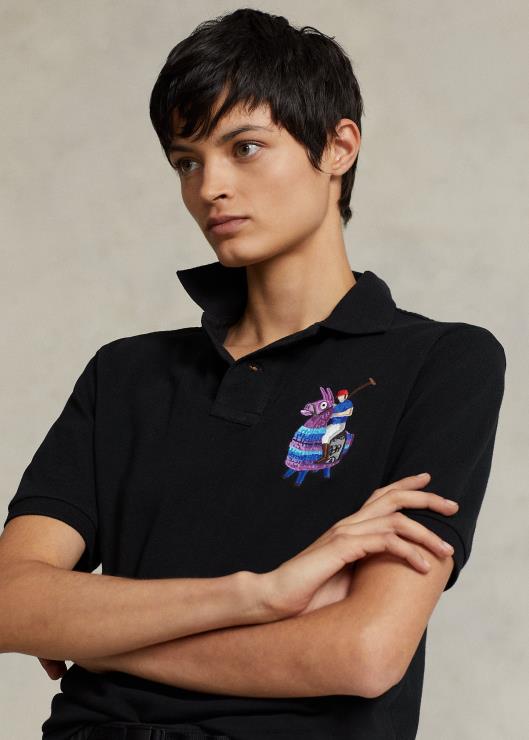 camiseta polo ralph lauren x fortnite unisexo negro2XR2V800