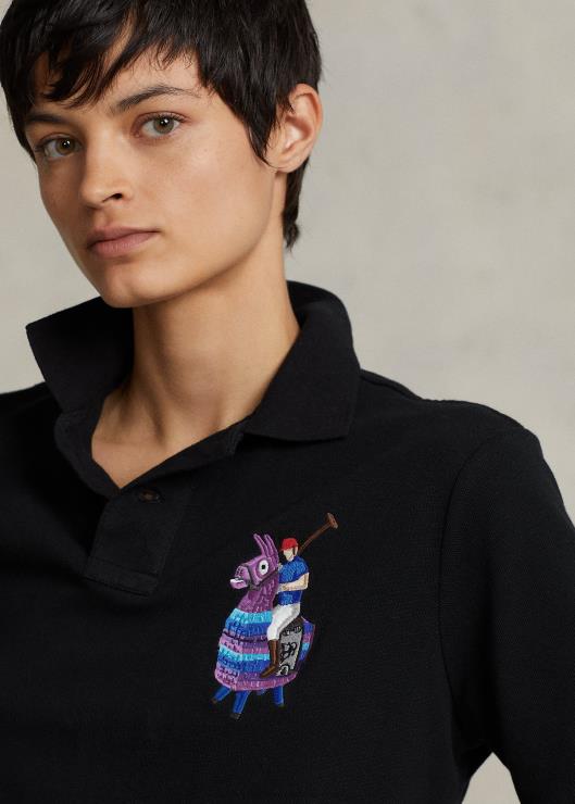 camiseta polo ralph lauren x fortnite unisexo negro2XR2V800