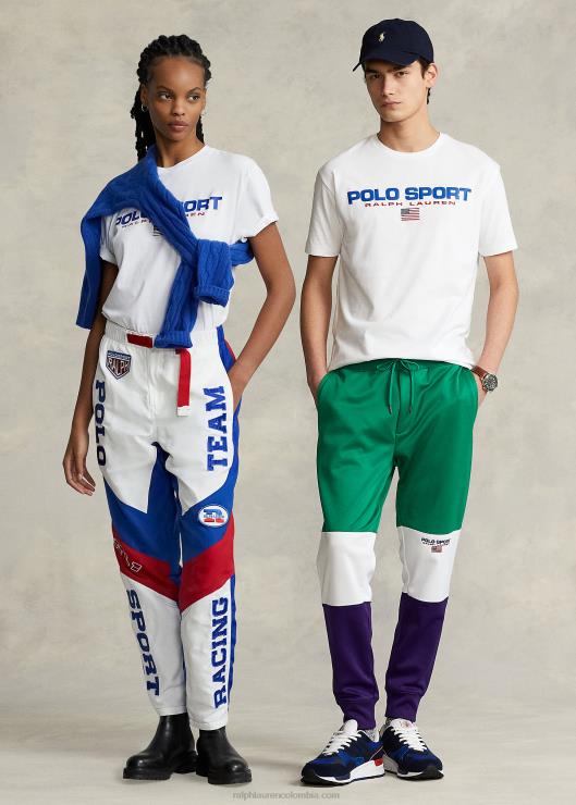 playera polo sport de corte clásico unisexo blanco Ralph Lauren 2XR2V3412