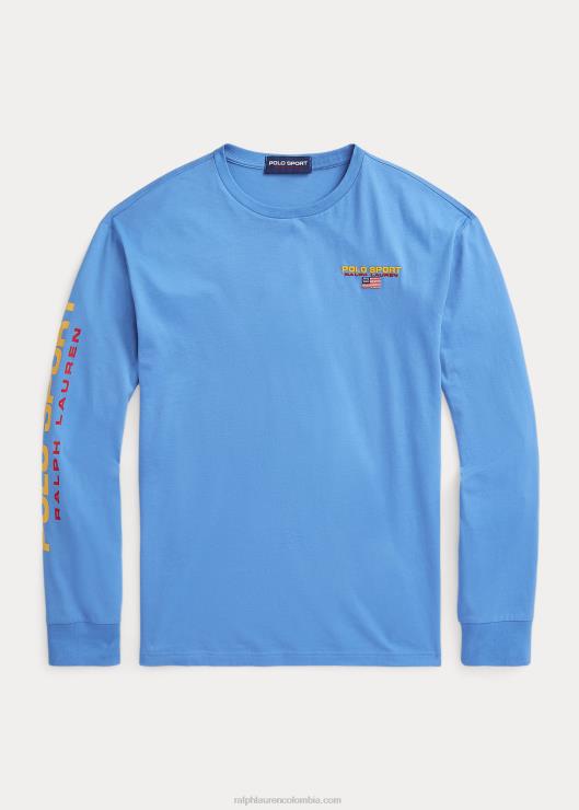 playera polo sport de corte clásico unisexo órbita azul Ralph Lauren 2XR2V455