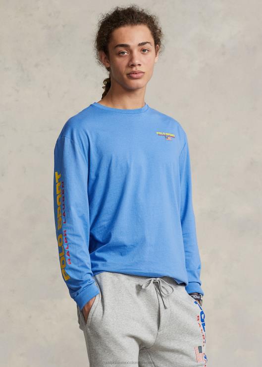 playera polo sport de corte clásico unisexo órbita azul Ralph Lauren 2XR2V455
