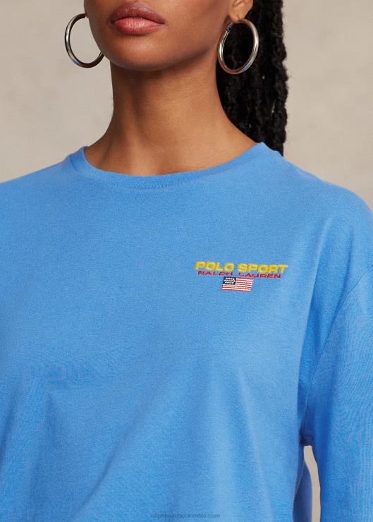 playera polo sport de corte clásico unisexo órbita azul Ralph Lauren 2XR2V455